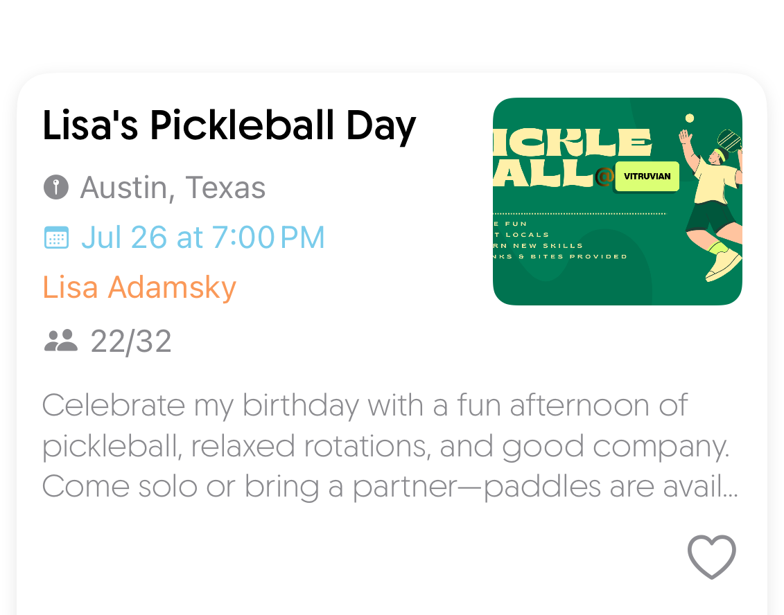 Lisa's Pickleball Day event