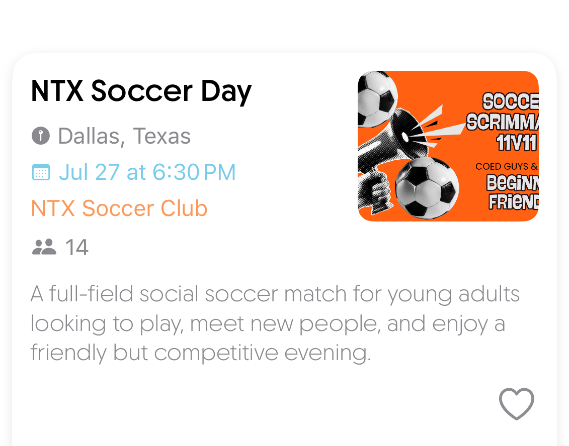 NTX Soccer Day event