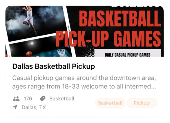 Dallas Basketball Pickup community